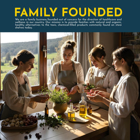 Mommy's Natural Helpers family bedtime scene showing calming evening routine use