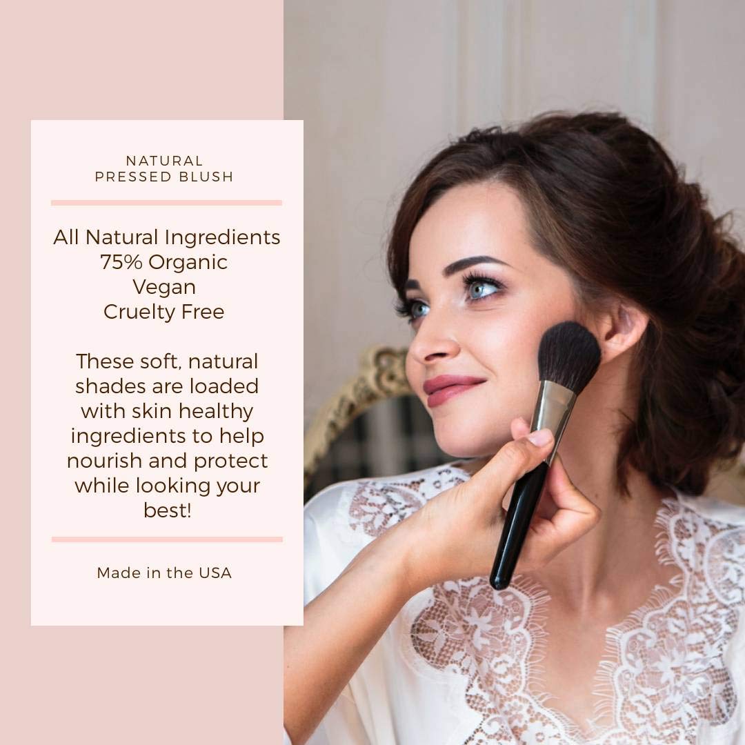 Mom's Secret compact open next to brush ready for easy application