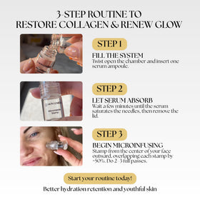 Mon Lumière gold spring-loaded stamp close-up demonstrating precision tips and control