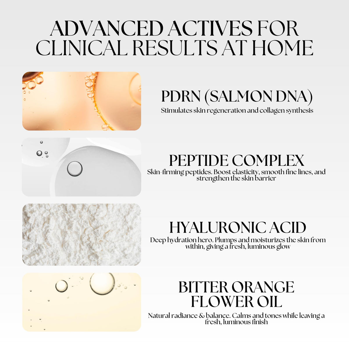 Mon Lumière serum droplet texture highlighting hydration-rich formula and smooth application
