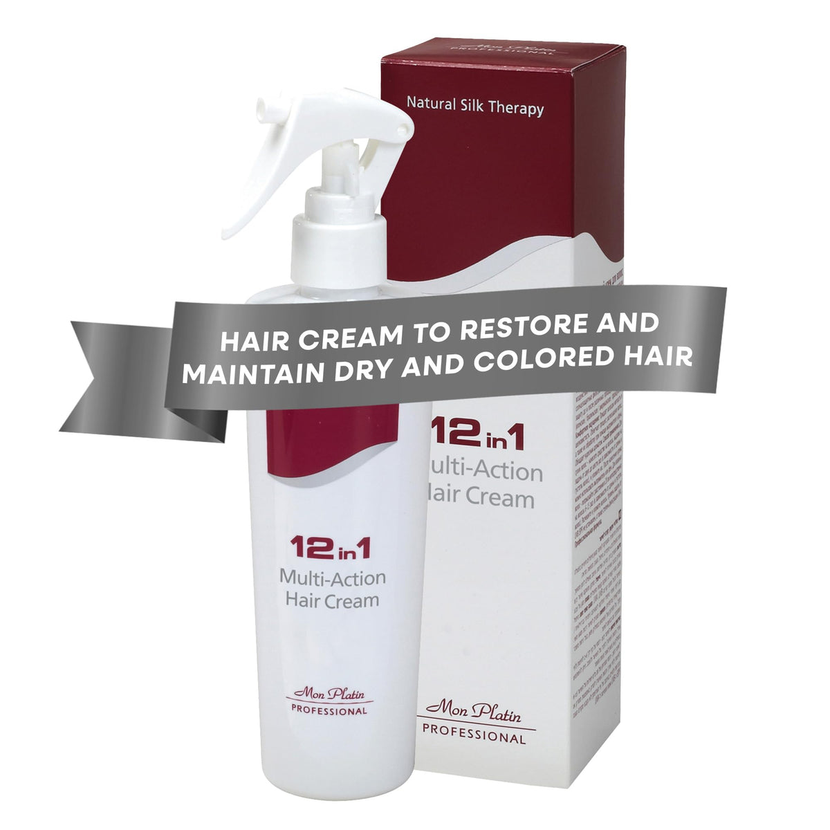 Mon Platin Professional front packaging showing bottle and benefits