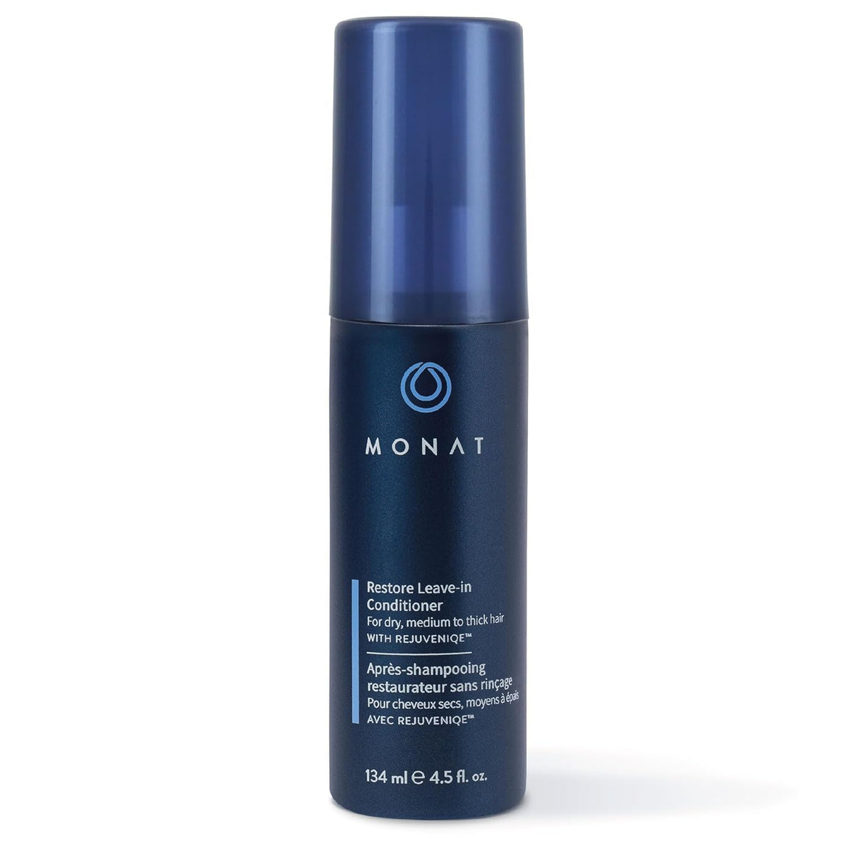 MONAT front packaging showing bottle and label, highlights product identity and size