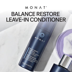 MONAT texture close-up of leave-in product showing lightweight, creamy consistency