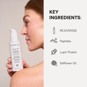 MONAT styled sleek shiny morning hair demonstrating softer smoother results