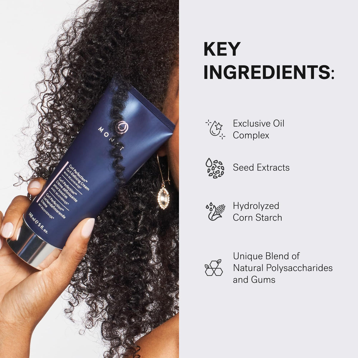 MONAT curl perfection results after diffusing showing bouncy, frizz-free curls