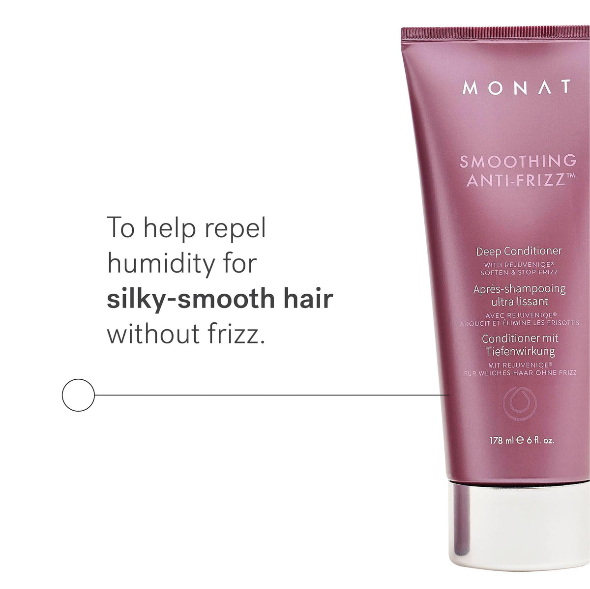 MONAT open jar showing creamy texture for intense moisture