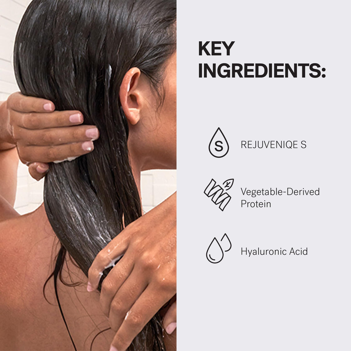 MONAT conditioner dispensing from nozzle and delivering controlled amount