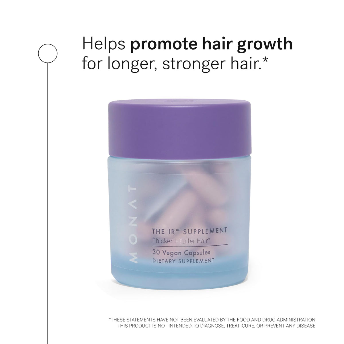MONAT close-up of capsule texture highlighting daily convenience benefit