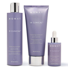 MONAT IR Clinical front packaging showing full kit and easy routine