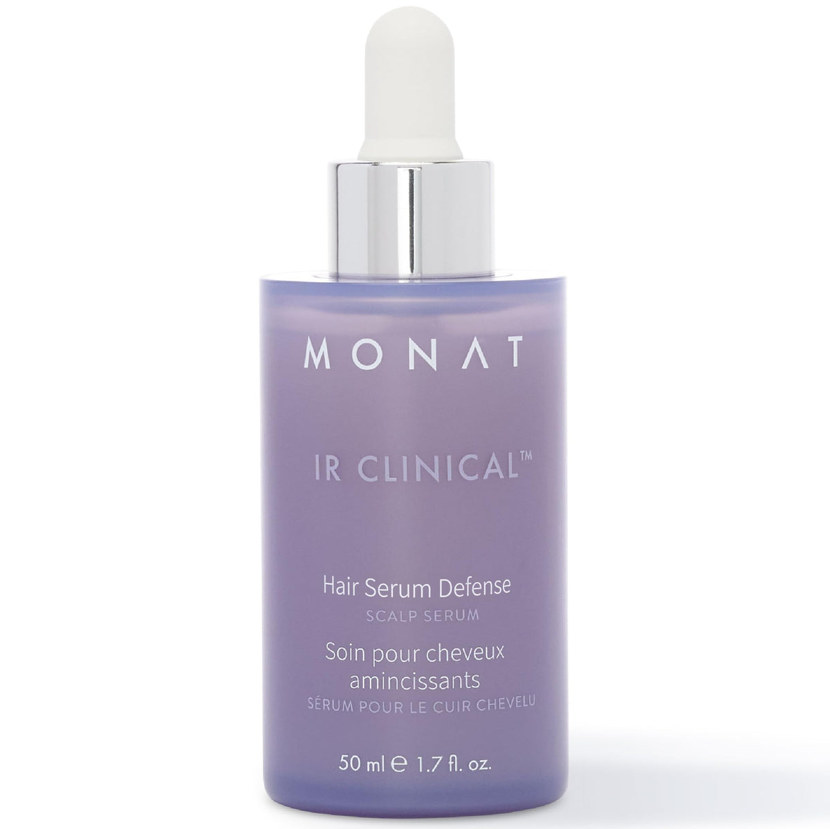 MONAT IR Clinical front packaging showing product for fuller-looking hair