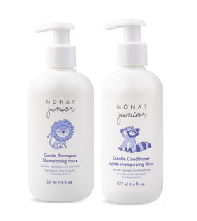 MONAT Junior front packaging showing gentle kid-friendly labels and benefits