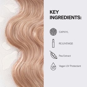 MONAT shampoo lather in hand illustrating gentle, non-stripping cleanse