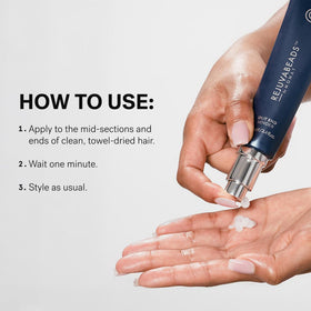 MONAT Rejuvabeads side-by-side before and after ends showing reduced split appearance