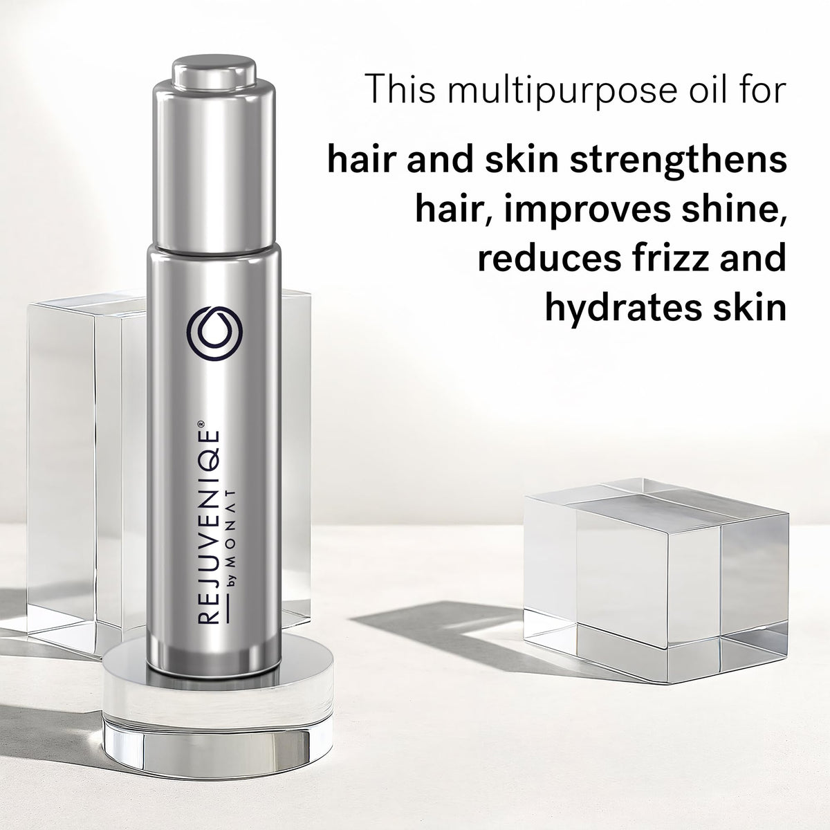 MONAT oil drop dispensing from nozzle displaying easy controlled use