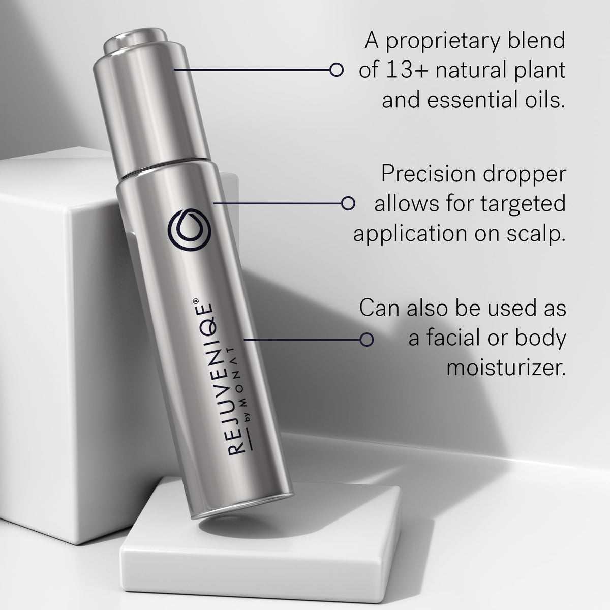 MONAT oil texture close-up showing lightweight, non-greasy finish