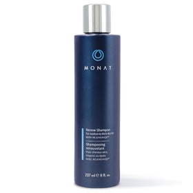 MONAT Renew shampoo front bottle showing packaging and gentle cleansing benefits