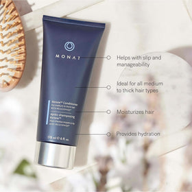 MONAT creamy conditioner texture close-up showing smooth lightweight hydration