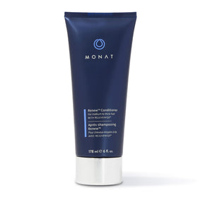 MONAT bottle front view showing clean hydrating conditioner packaging and benefit