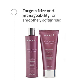 MONAT shampoo close up of the pump delivering a precise amount for controlled, gentle cleansing