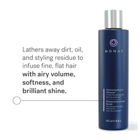 MONAT in-hand application on wet hair for easy use