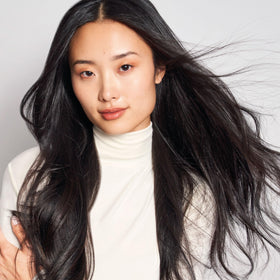 MONAT pea extract visual indicating strengthening benefit for hair