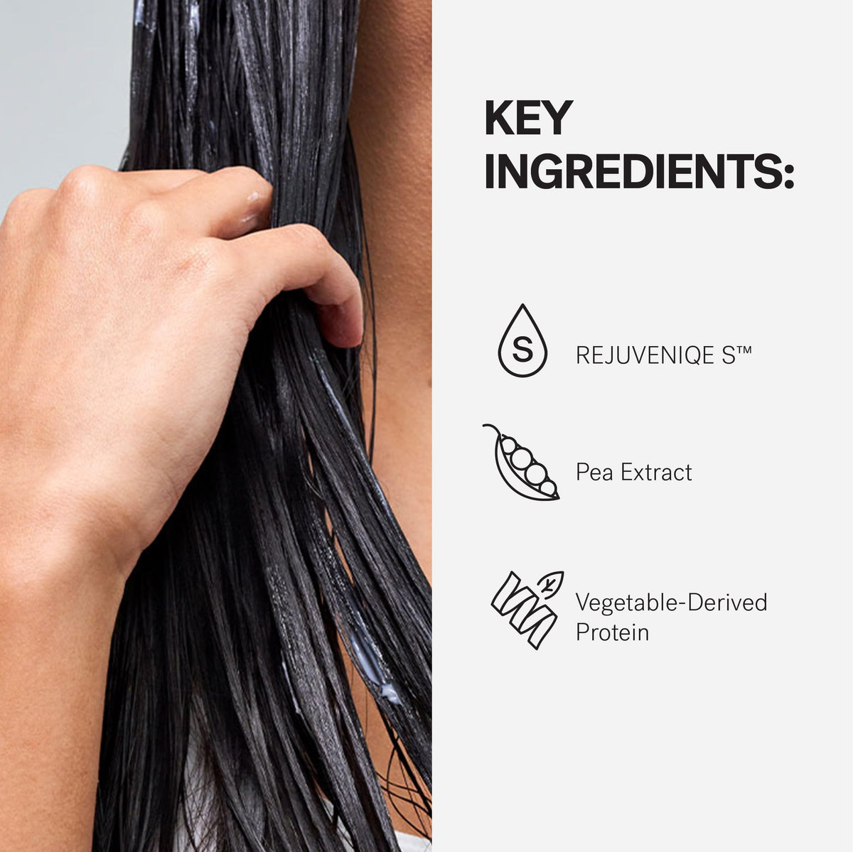 MONAT shampoo lather on hair demonstrating effective cleansing and frizz‑reducing foam