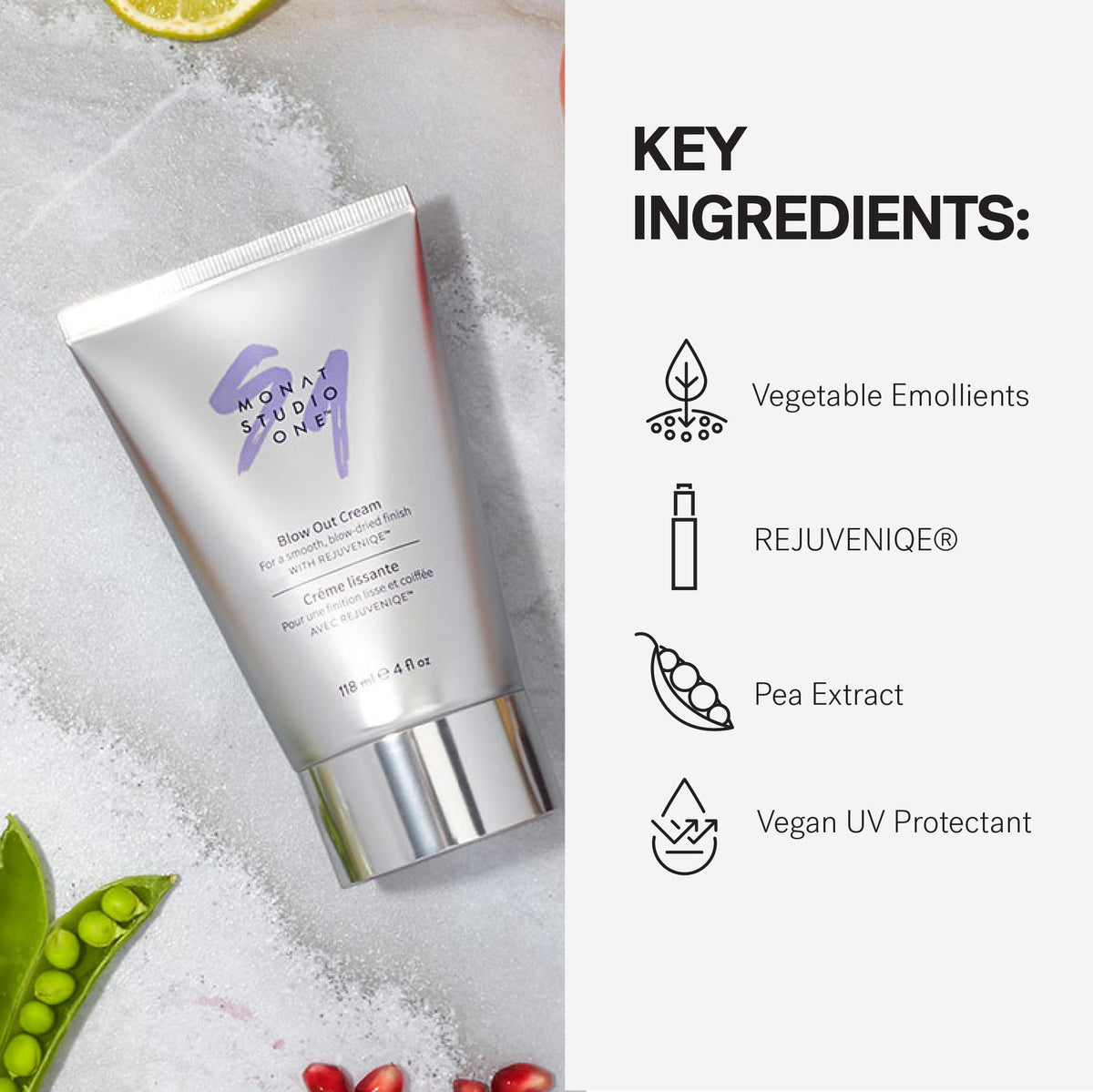 MONAT Studio One used during blow-dry showing reduced frizz and faster styling