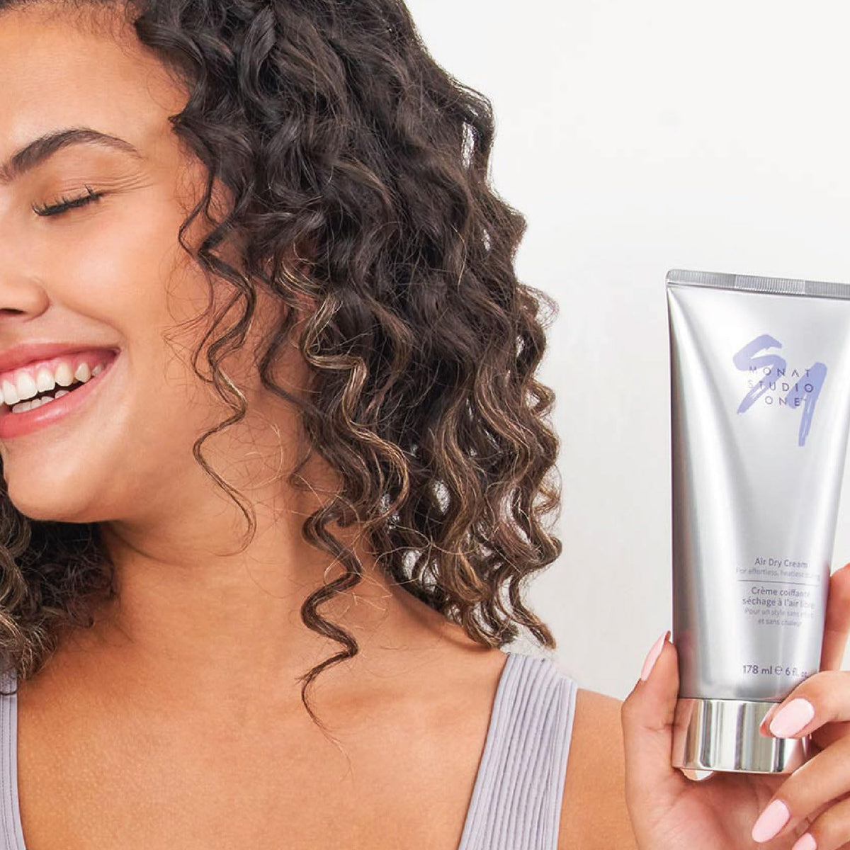 MONAT STUDIO ONE label close-up highlighting REJUVENIQE S and seed extracts