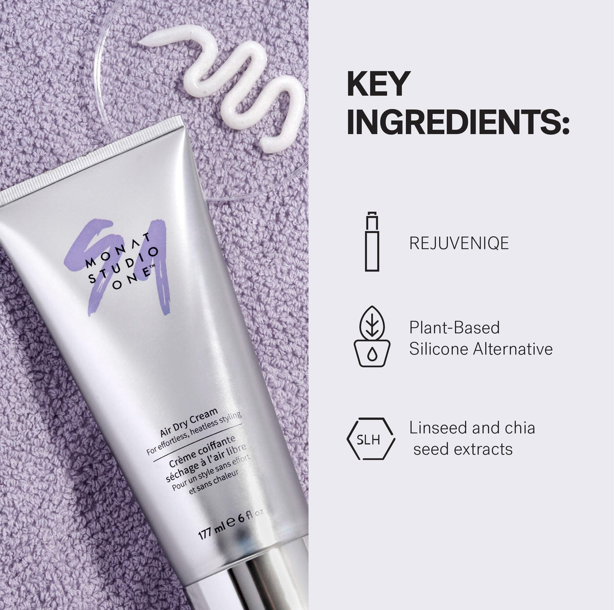 MONAT STUDIO ONE next to common objects indicating 177 ml product size