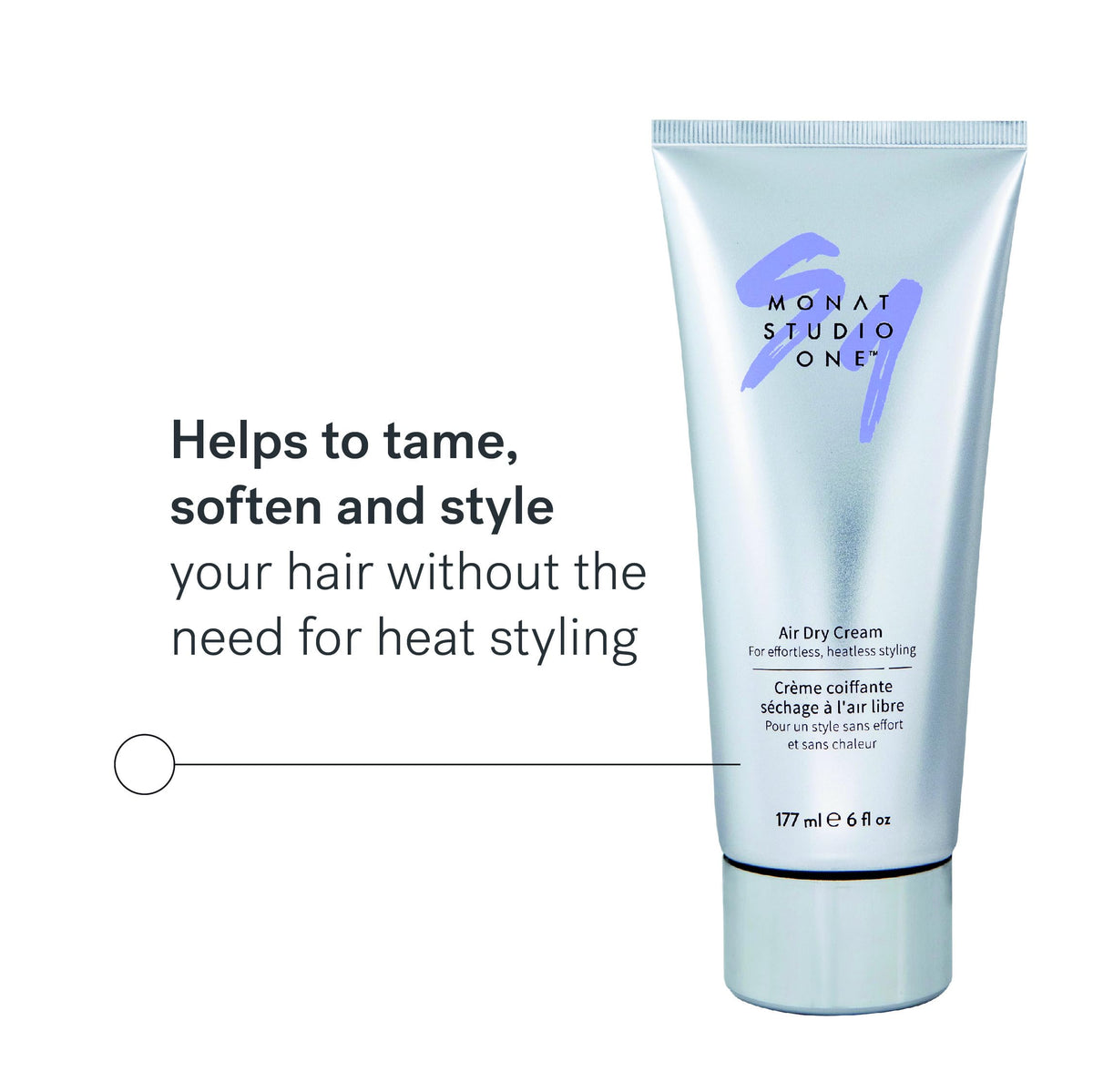 MONAT STUDIO ONE cream texture close-up illustrating lightweight, non-greasy finish