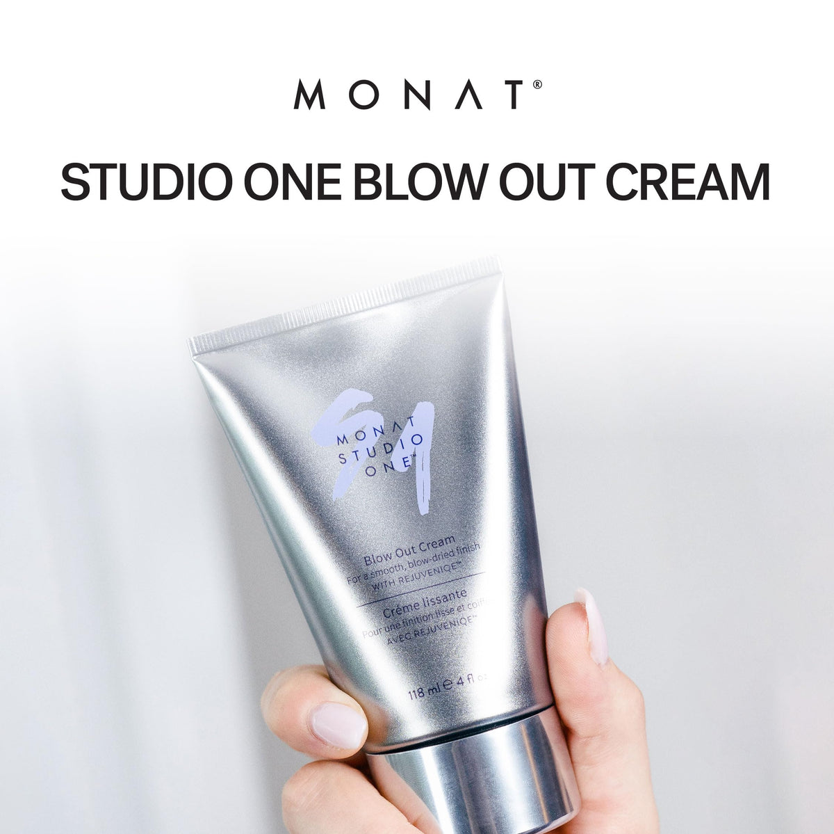 MONAT Studio One texture close-up highlighting smooth cream for even heat protection