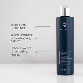 MONAT set in shower scene showing use and build-up removal benefit