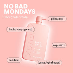 MONDAY HAIRCARE ingredients flatlay with grapefruit and oils highlighting natural actives