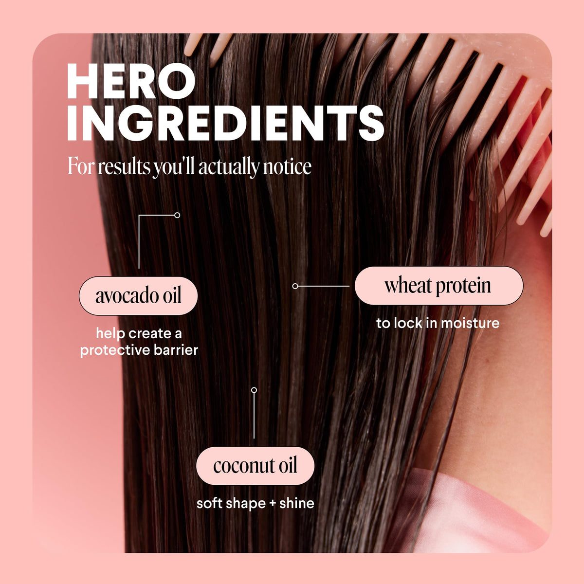 MONDAY HAIRCARE conditioner being applied to hair for improved manageability