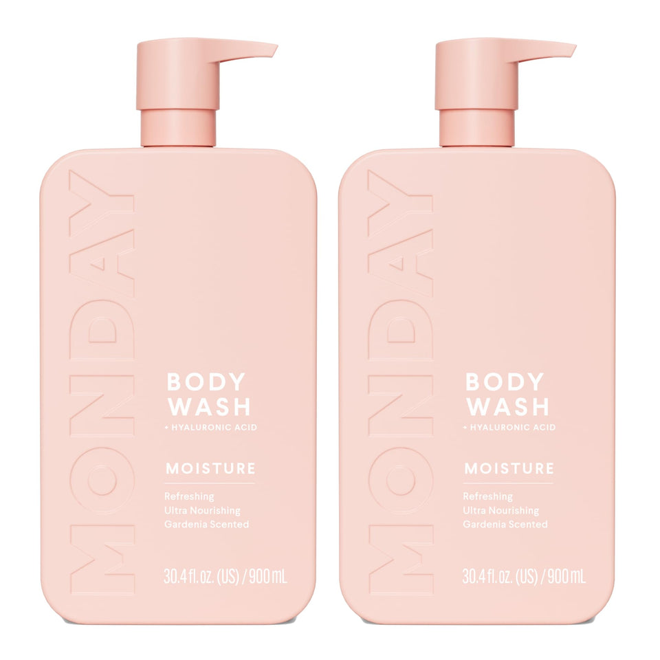 MONDAY HAIRCARE front bottles showing dual 900 mL pack benefit