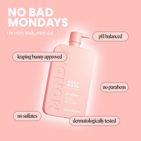 MONDAY HAIRCARE being used in shower for daily cleansing benefit