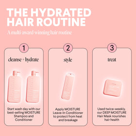 MONDAY HAIRCARE recyclable bottle label emphasizing eco-friendly packaging benefit