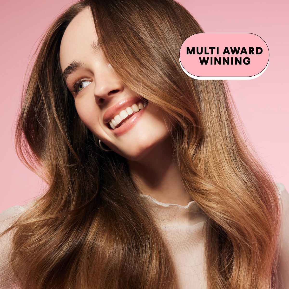 MONDAY Haircare recyclable bottle in lifestyle setting promoting sustainability