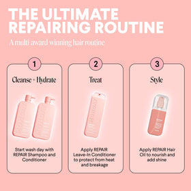 MONDAY HAIRCARE bottle held in hand showing 798 ml size comparison