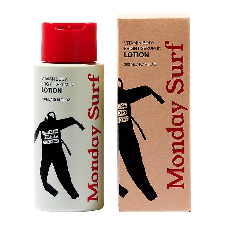 Monday Surf front packaging showing bottle and clear branding for quick recognition
