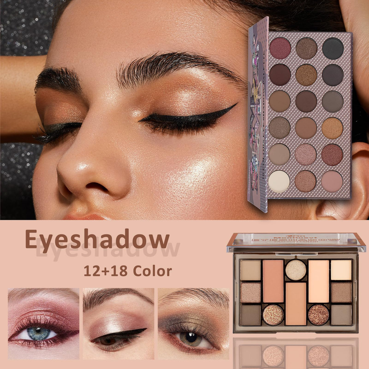MONRUEVT foundation and concealer displayed to show coverage options and blending benefits