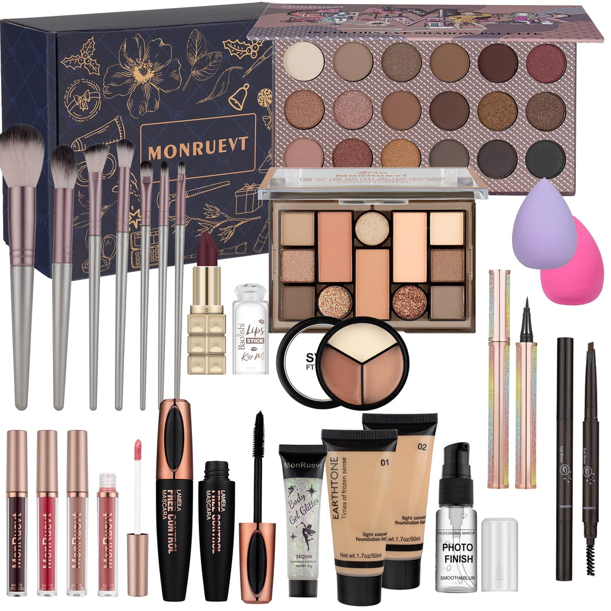 MONRUEVT front packaging showing full kit and gift box, easy gift-ready presentation