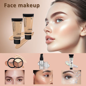 MONRUEVT lip products laid out to show color range and glossy satin finishes