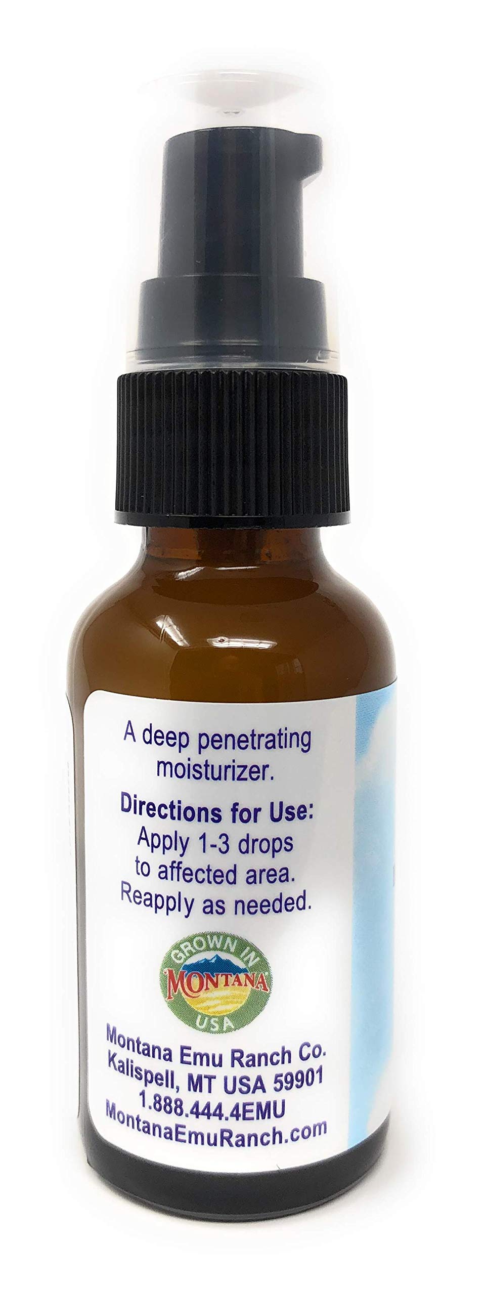 Montana Emu Ranch oil texture close-up demonstrating smooth, fast-absorbing feel