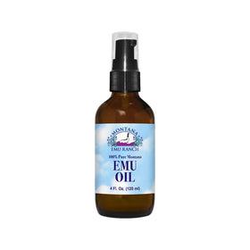Montana Emu Ranch front bottle view showing clean labeling and premium quality