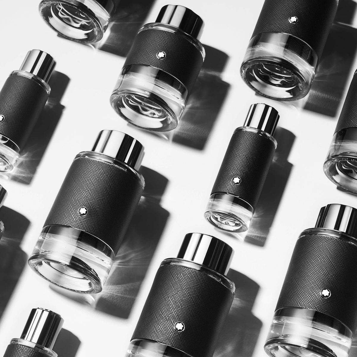 Montblanc Explorer shower gel lather on hand highlighting cleansing action and fragrance
