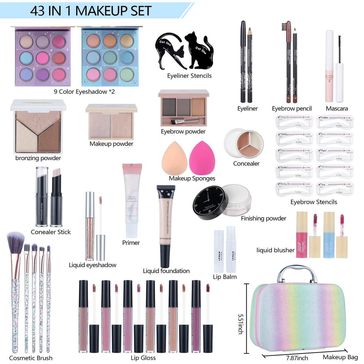Moobirlet open eyeshadow palette displaying color variety and payoff