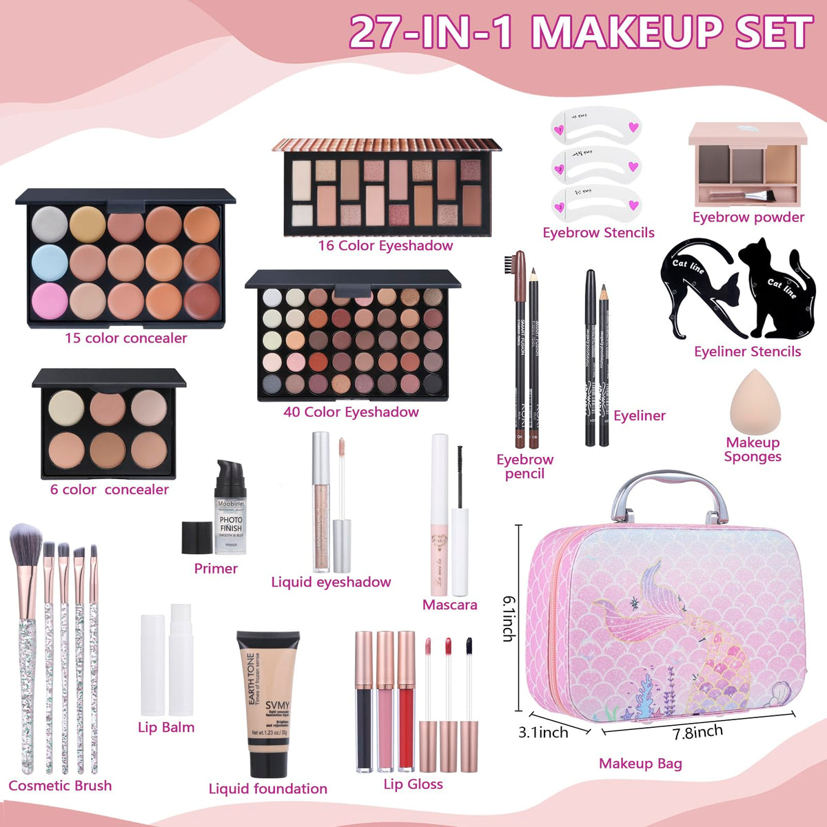 Moobirlet open eyeshadow palettes displaying 56 shades for versatile looks