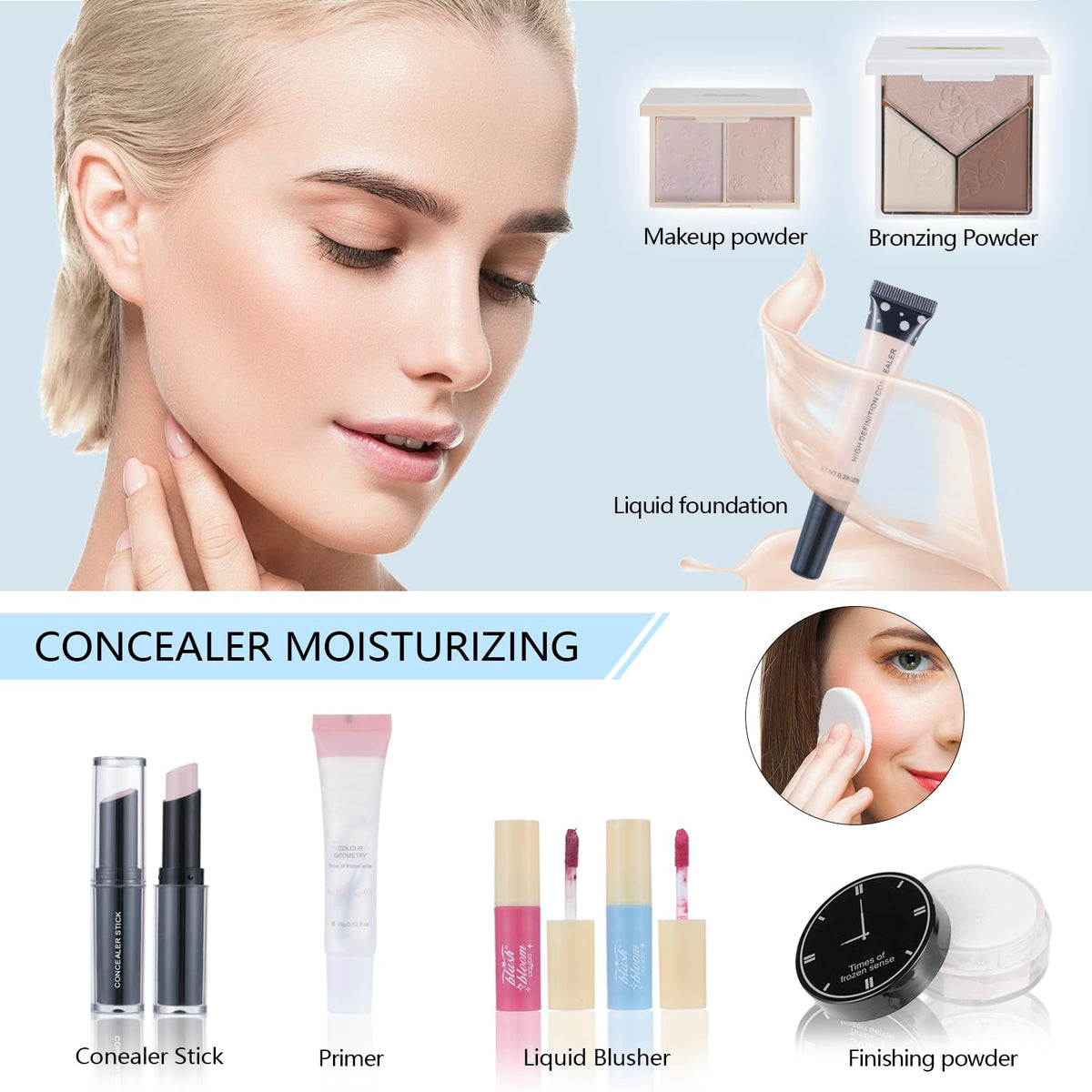 Moobirlet cat-eye stencils and eyebrow pencil for clean shapes