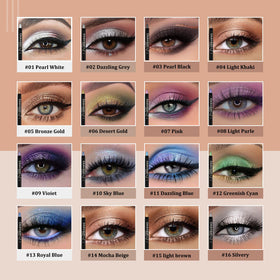MooGlamor open sticks array displaying vibrant shimmery colors for versatile makeup looks